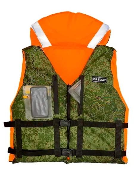 Жилет спасательный Фрегат до 120 кг (р. 42/50) универсальный двухсторонний