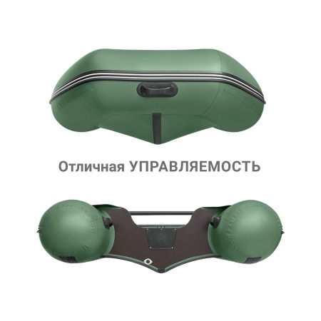 Фрегат 370 С (Лодка ПВХ моторная) (зеленый)