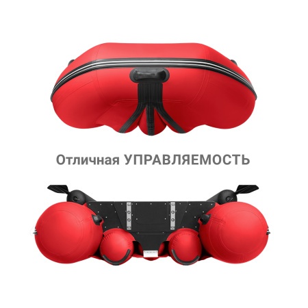 Фрегат 390 фм джет/л/с (Лодка ПВХ водометная) (красная)