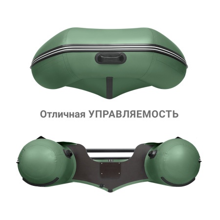 Фрегат 390 С (Лодка ПВХ моторная) (зеленая)
