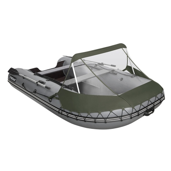 Тент носовой универсальный для лодки ПВХ 310, зеленый