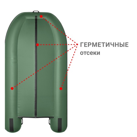 350 ф Лодка (зеленый 109011)