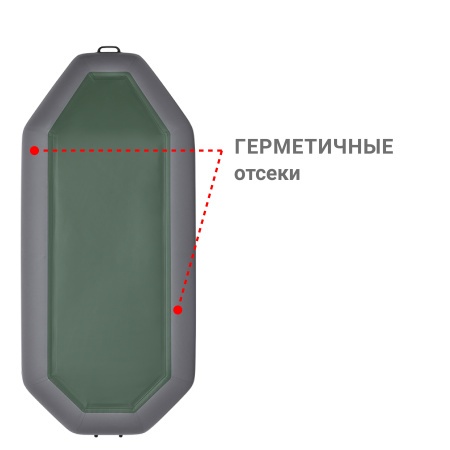 Фрегат М-3 Оптима (280 см) (Лодка ПВХ гребная) (серая)