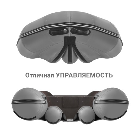 Фрегат 520 фм лайт джет (Лодка ПВХ водометная + бронирование) (серая)