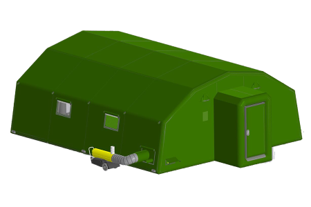 Пневмокаркасная палатка Фрегат ПКП-Ф 50 (7,5х6,5х3) с тамбуром