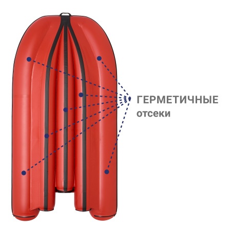 330 фм Лодка (красный 110033)