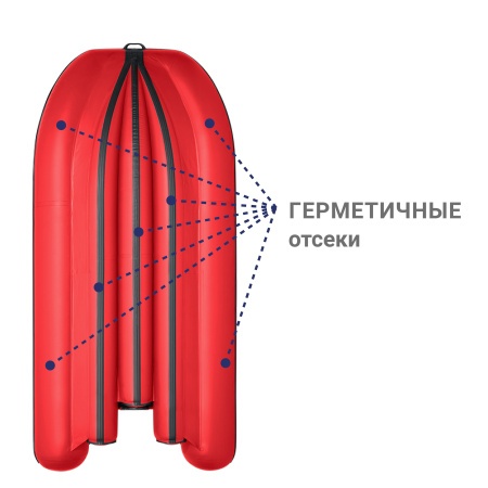 370 фм Лодка (красный 110013)