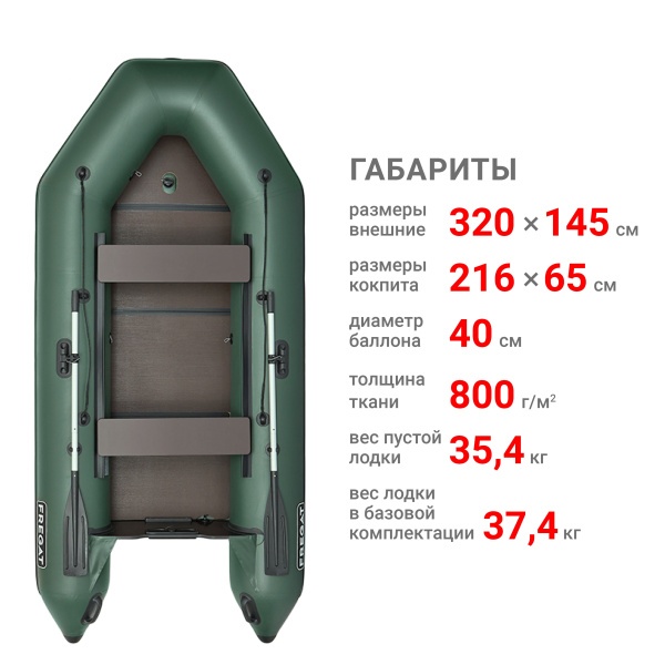 320 ЕК с килем Лодка (зеленая 58) 320 ЕК с килем Лодка (зеленая 58)