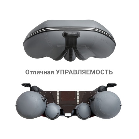 390 фм джет/л/с Лодка + Бронирование (серый )