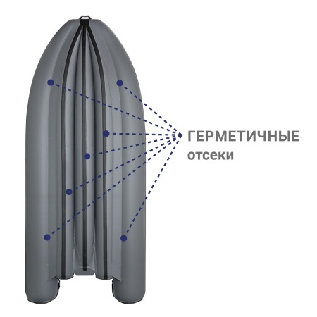 470 фм джет/л/с Лодка (серый 112072)