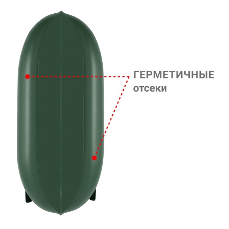 М-5 У (300 см) Лодка (зеленая 2544)